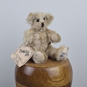 Vintage 1991 Mohair Artist Teddy Bear Sam 7" Jointed Little Bears Tagged
